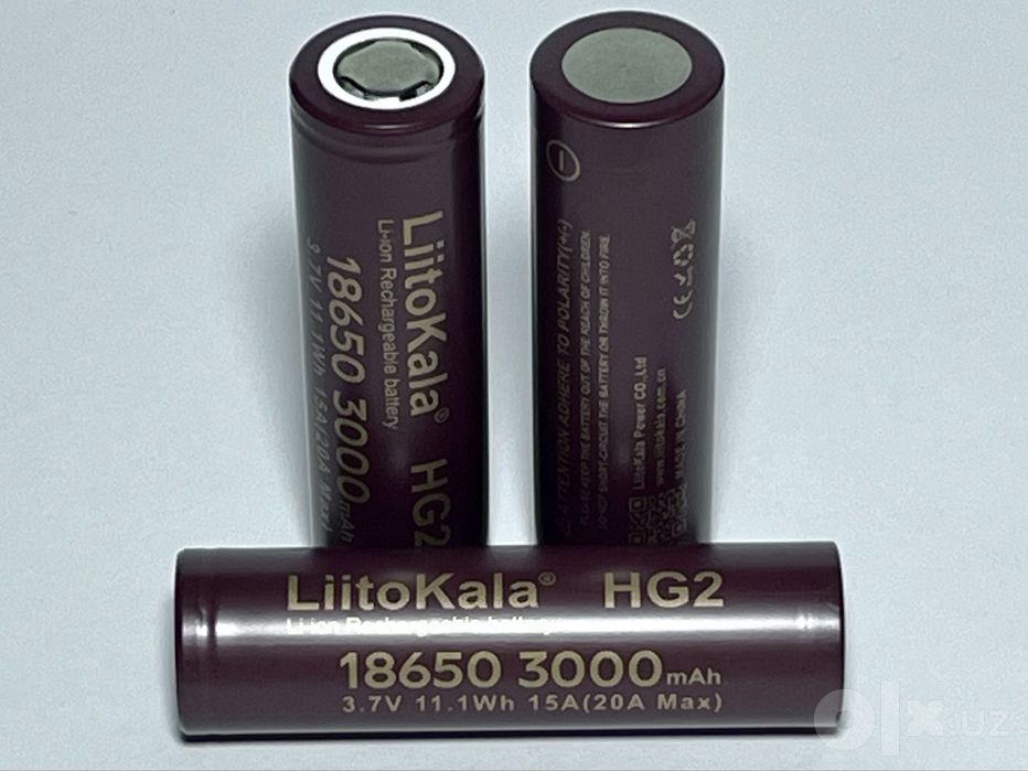 Высокотоковые аккумуляторы 18650 LiitoKala HG2 3000mAh