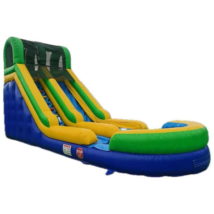 Tobogan Gonflabil cu Piscină Cascada Veseliei