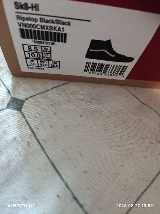 Vans.   Ripstop Black/Black