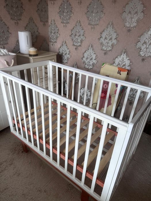 Кроват детская с матрасом манеж