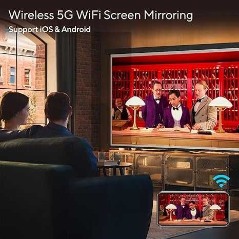 Videoproiector AKIYO O1, Full HD 1080P, Wi-Fi 6, Bluetooth 5.2