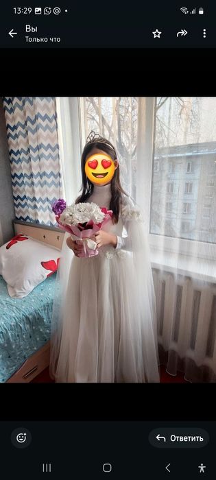Белое платье для девочки