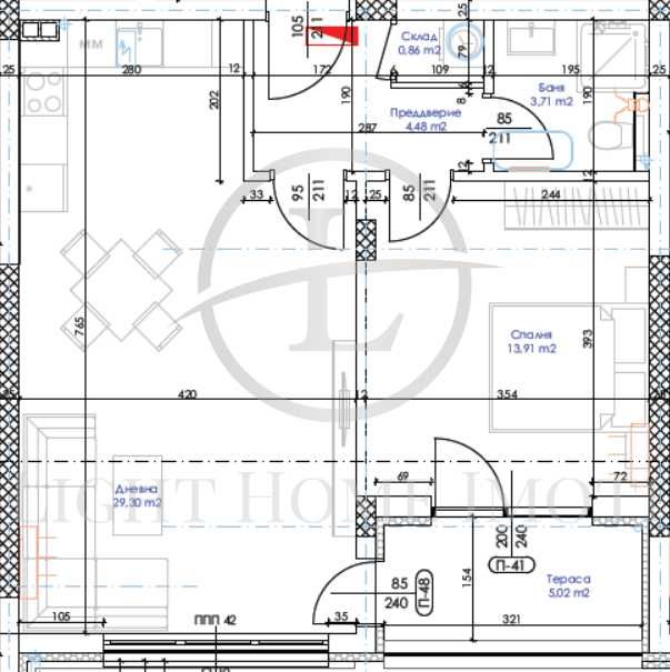 Реф. 3628 Двустаен Марково Южно Изложение