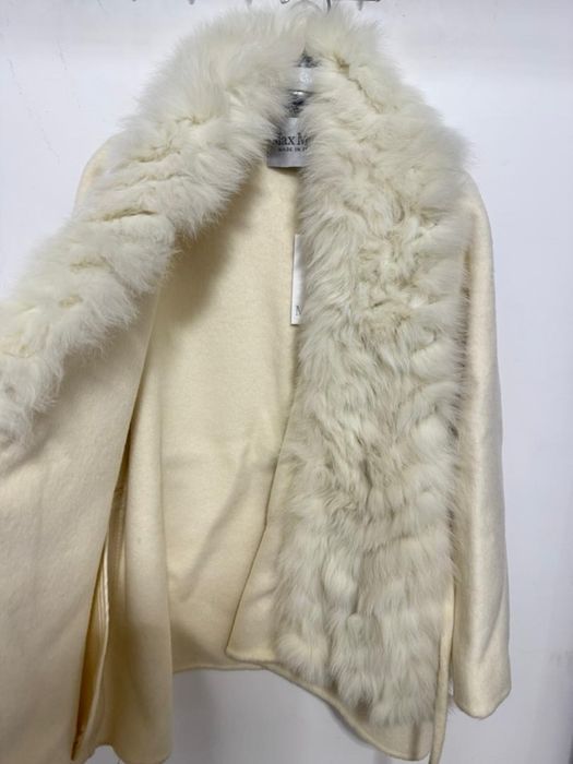 Palton Max Mara Blana Vulpe si Casmir