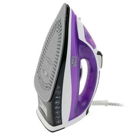 Fier de calcat Star-Light Easy SIA-2230, Talpa ceramica, 2200 W, 0.30 l, 1.9 m, Alb/Mov