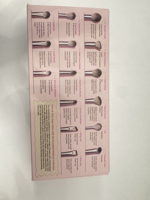 Set pensule de machiaj Jessup, 15 piese