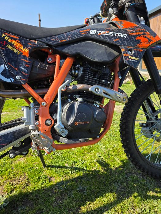 НОВ 250CC Gas TELSTAR Enduro Cross  + Подарък Каска