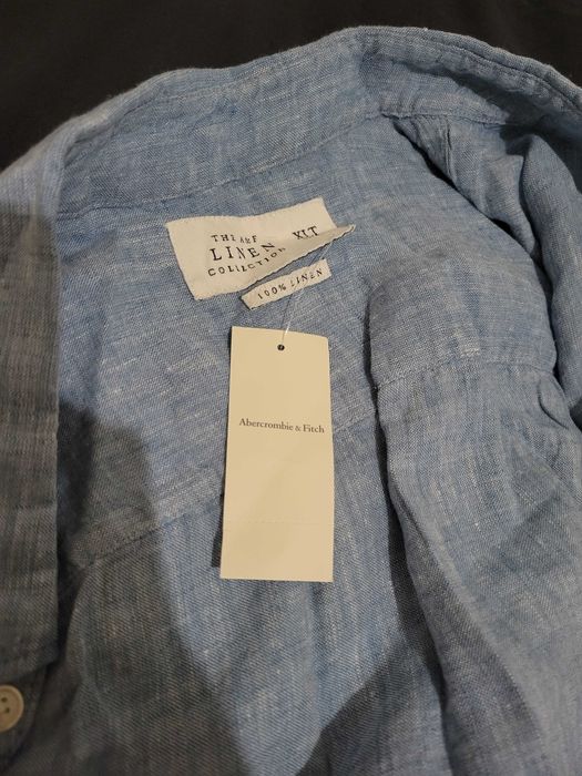 Риза 100% лен Abercrombie & Fitch размер XL - взимана за 75 евро, нова