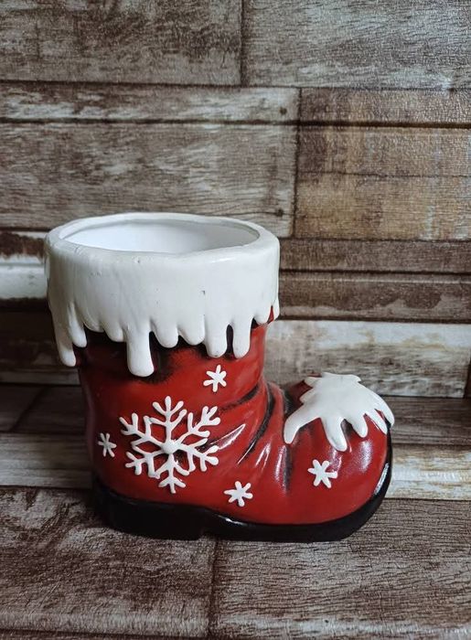 Порцеланов коледен ботуш