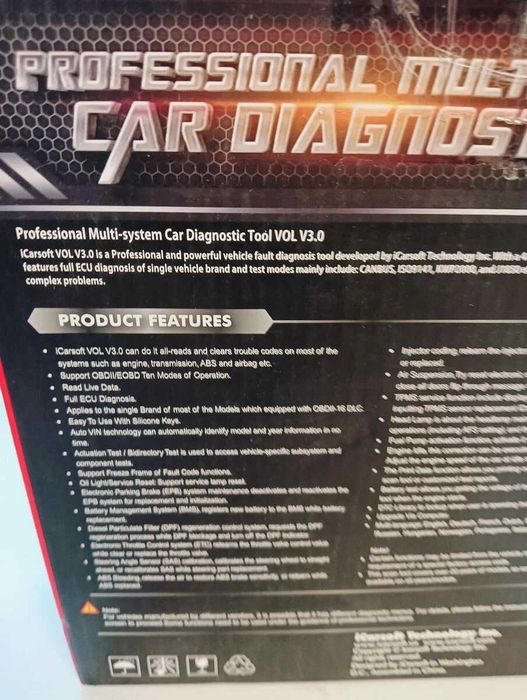 iCarsoft VOL V3.0 VOL Уред за диагностика на кола OBD2 съвместим с Volvo и Saab