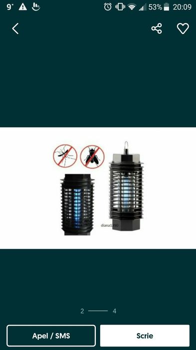 Lampă ţanţari neon