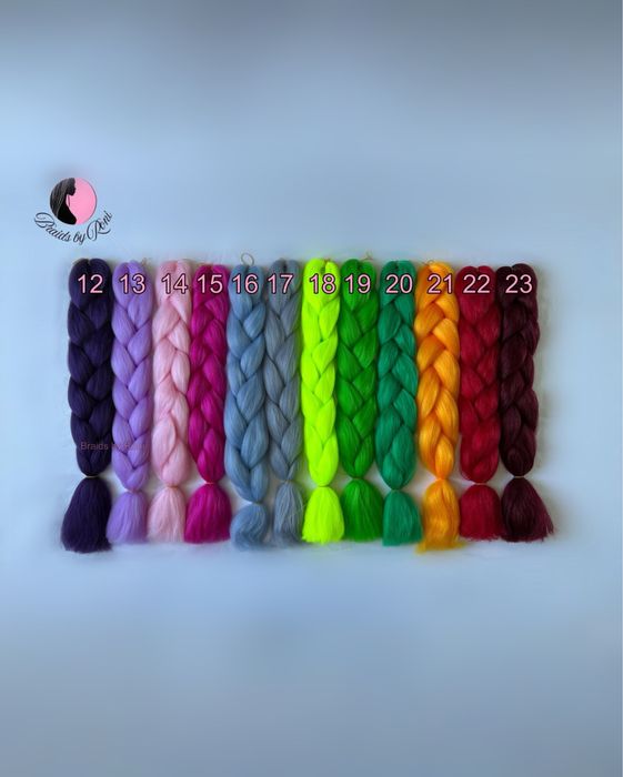 Канекалон за плитки, коса за плитки, Kanekalon, braids