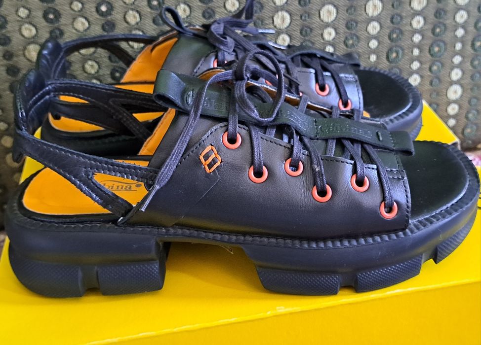 дамски сандали естествена кожа 40 номер