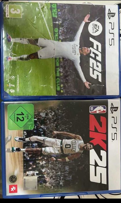 EA Sports FC 25 + NBA 2K25 — discuri PS4/PS5, second hand