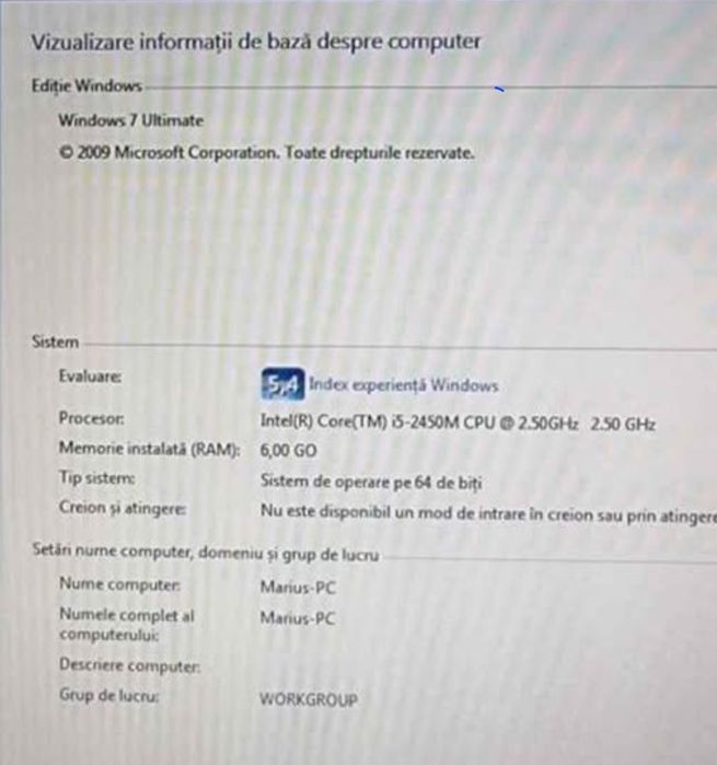 Componente placa de bază Laptop HP  Probook 4530S și alte componente.