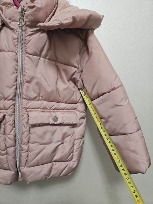 Geacă iarnă fete 4–5 ani, roz, călduroasă