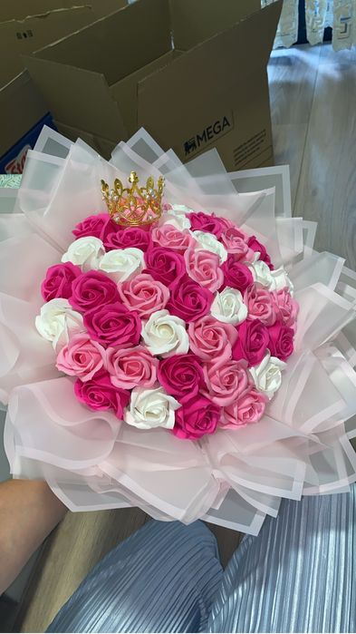Buchet din trandafiri de sapun