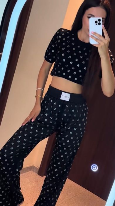 Черен комплект от 2 части Alexander Wang