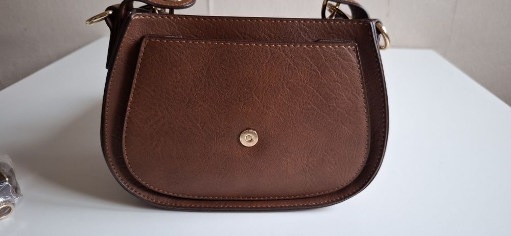 Дамска кожена кафява  чанта Chloe