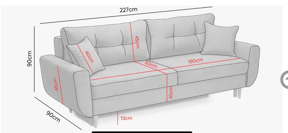 Canapea extensibila galbena cu tapiterie plusata