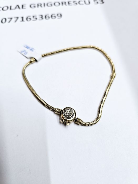 Vand bratara model pandora din aur 14 k 8 g cod 64