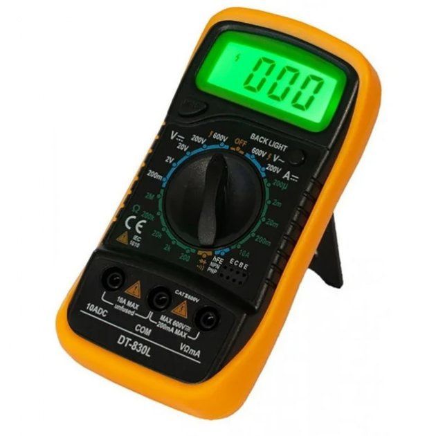 Цифровой мультиметр тестер Digital Multimeter DT-830L testr