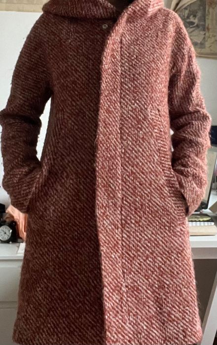 Вълнено зимно палто