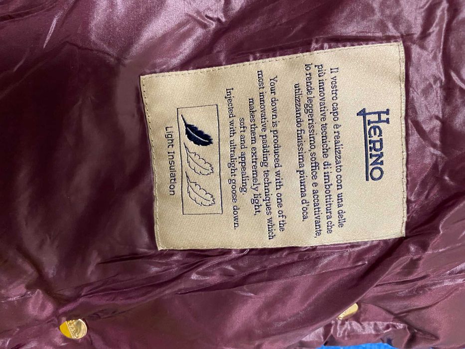 ''HERNO''оригинално дамско пухено яке Л размер