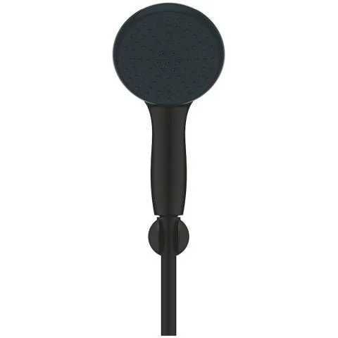 Set dus Grohe Tempesta 110 cu suport fix neajustabil, 2 jeturi negru