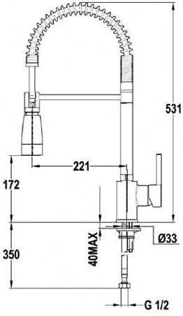 baterie monocomanda chiuveta blat bucatarie lavoar dus extractibill