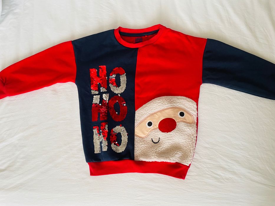 Bluza Moș Crăciun Ho! Ho!Ho! 6/7 ani