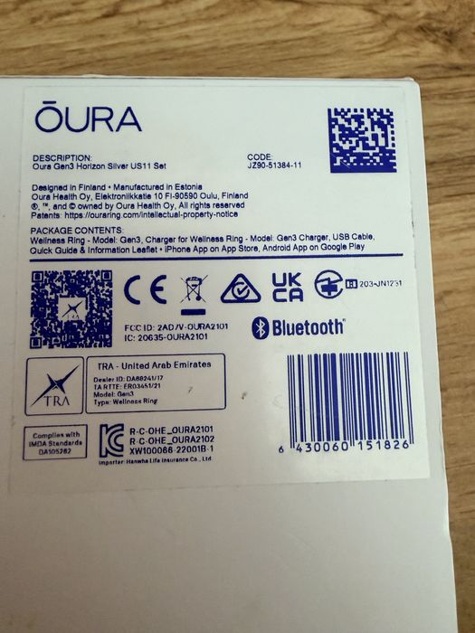 Oura gen 3 Horizon Silver 11