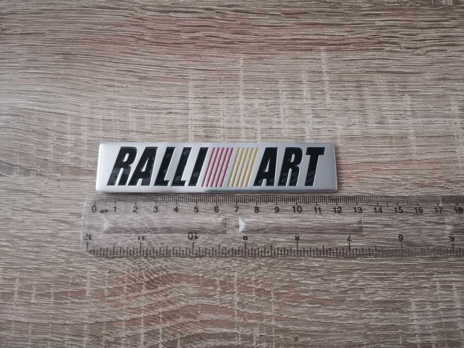 сребрист стикер Мицубиши Mitsubishi Ралиарт Ralliart