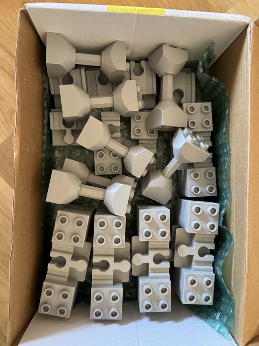 Set conectori lego duplo - sine de lemn