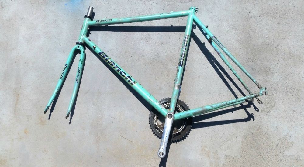 Фреймсет шоссейный винтажный ретро Bianchi Eros perarto corse 1980 г