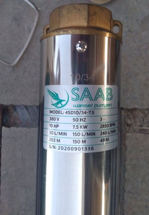 7,5 kvt saab glubinka nasos глубинный насос скважина учун