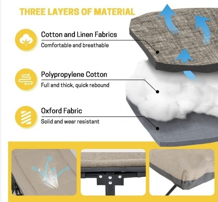 Походно сгъваемо походно легло много здраво