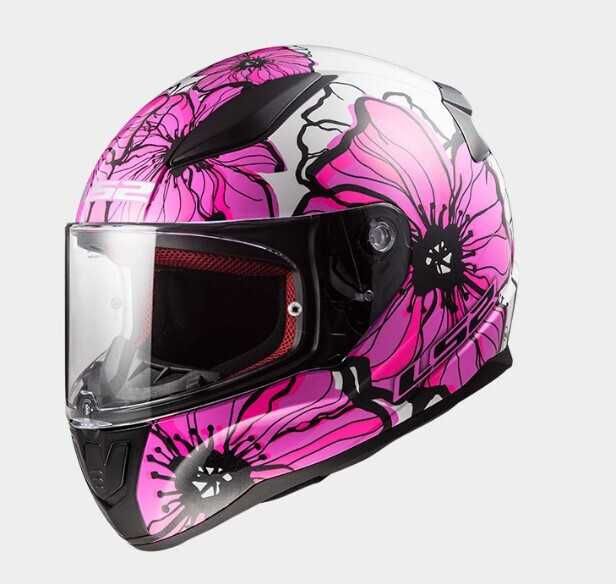 Casca moto integrala LS2 FF353 Rapid II Poppies, NOU cu eticheta!