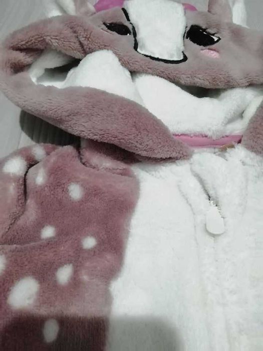 Salopeta superpufoasa  căprioară  fetite vârstă 2-3 ani mărimea 98