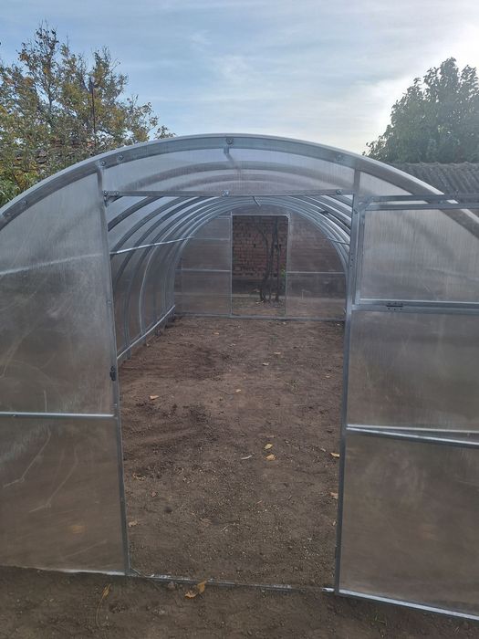 Поликарбонатна оранжерия 4x3 метра, 67 см разстояние, SUNNY Strong II