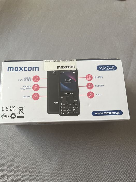 Telefon mobil Maxcom dual sim cu radio si lanterna sigilat