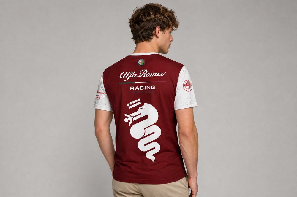 Тениска Alfa Romeo Racing 3D / Мъжка тениска цял принт – S до 5XL