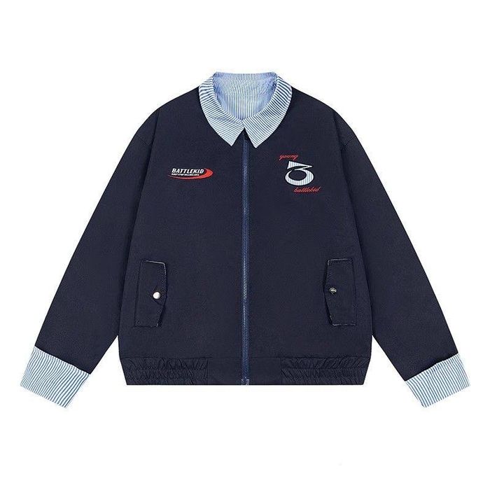 Бомбер двухсторонний теплый для осени и весны