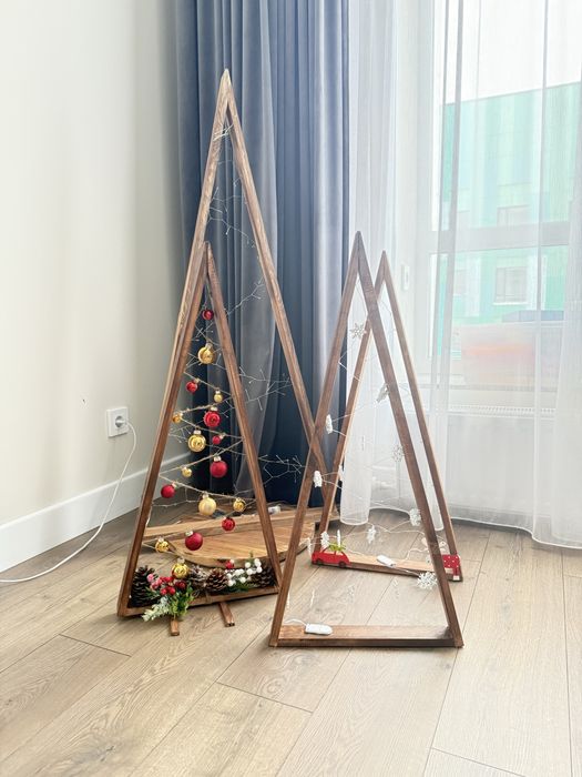 Елки ручной работы с дерева