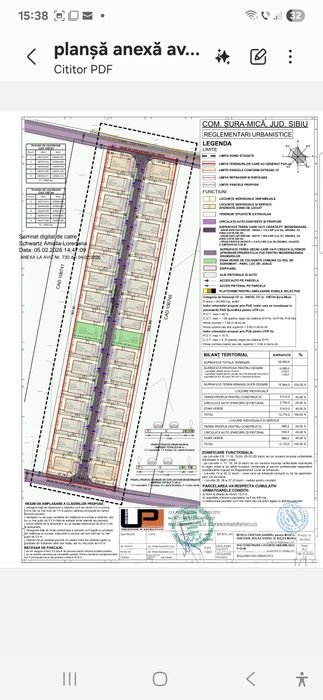 Teren 500 mp, pregătit pt autorizare construire in Sura Mică