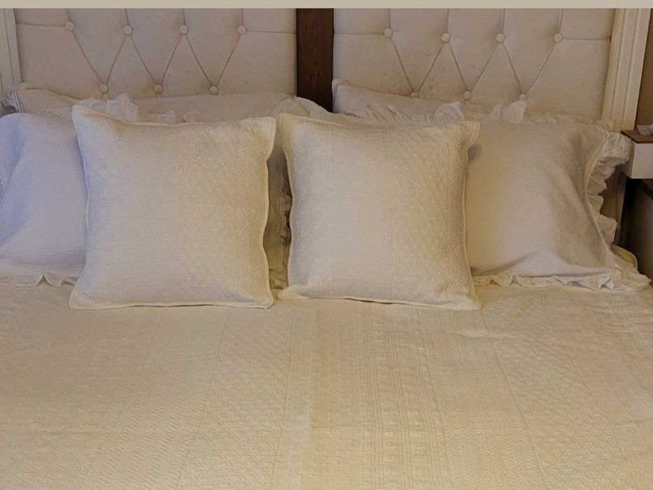 Față de pernă din bumbac cu model în relief ZaraHome 50x50cm 2 buc