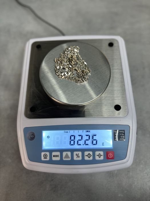 Lanț Cuban Masiv  Argint 925 Lucrat Manual 8mm