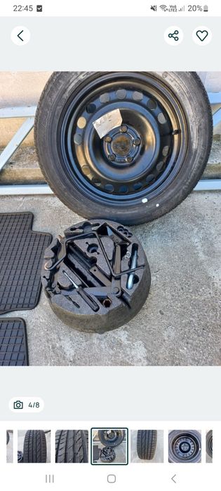 Set covorașe auto originale cauciuc Opel Astra H - roată rezerva cu kit