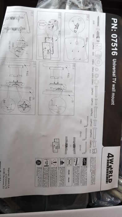 Suport TV perete universal 4World nou sigilat