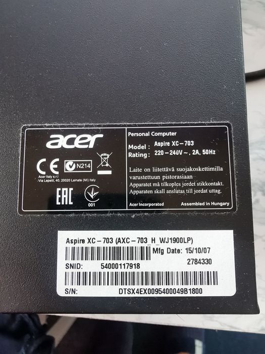 Acer Aspire XC-703